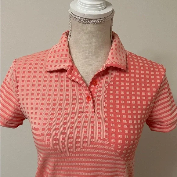 Nike Women's Coral Short Sleeve Dri-Fit Polo - Picture 2 of 8